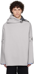Prototypes Gray Waffle Twisted Hoodie