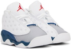 Nike Jordan Baby White & Navy Air Jordan 13 Retro Sneakers