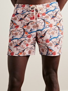 Orlebar Brown - Standard Straight-Leg Mid-Length Printed Swim Shorts - Pink