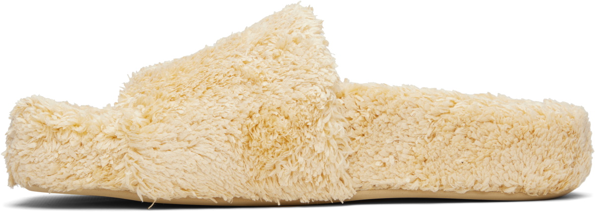 MM6 Maison Margiela Beige Spugna Vichy Sandals