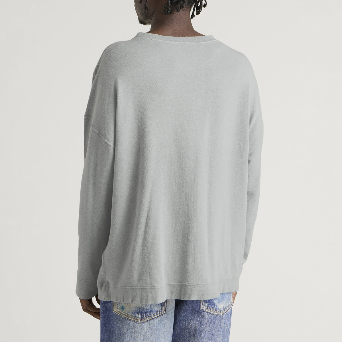 Our Legacy Men's Sunfaded Ash Rogue Loopback Slack Sweatshirt