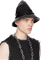 Raf Simons Black Paneled Bucket Hat