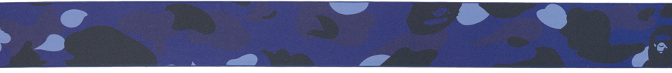 BAPE Blue Color Camo Bape Leather Belt