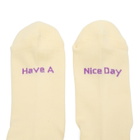Rostersox Peace Socks in Yellow
