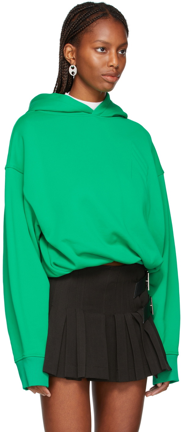 The Attico Green Maeve Hoodie The Attico