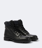 Burberry Burberry Check leather ankle boots
