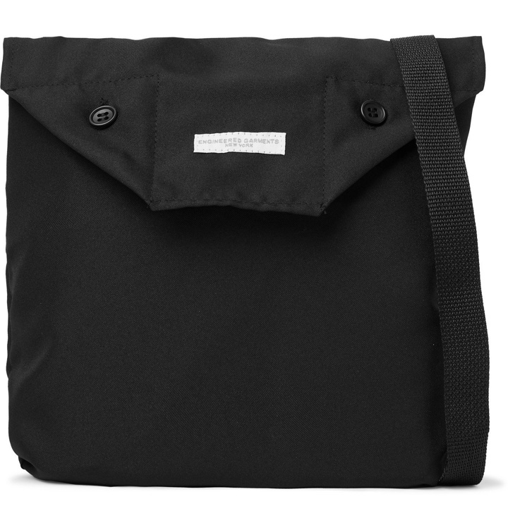 Photo: Engineered Garments - Logo-Appliquéd Twill Messenger Bag - Black