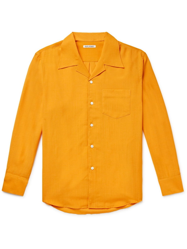 Photo: OUR LEGACY - Loco Camp-Collar Woven Shirt - Orange