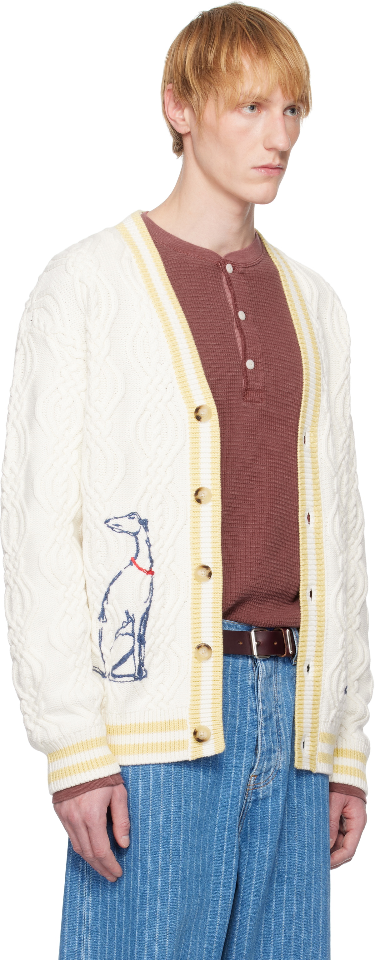 Drôle De Monsieur Off-White 'Le Cardigan Médicis' Cardigan