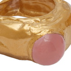 Simuero Women's Fruto Ring in Gold/Pink