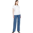 BALMAIN Blue Straight Denim Jeans