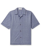 SMR Days - Bakoven Camp-Collar Cotton-Chambray Shirt - Blue