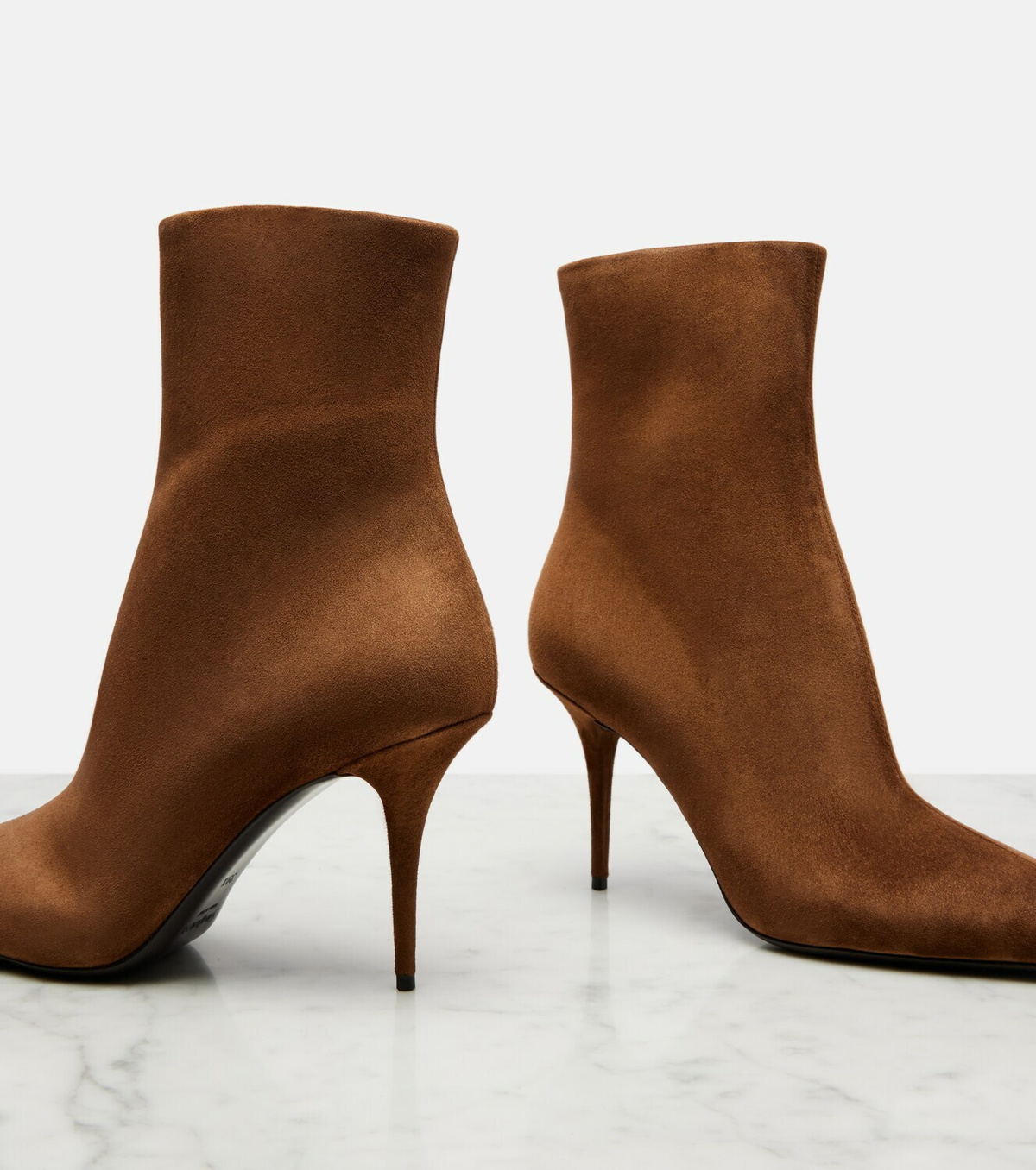 Saint Laurent Ashley 90 suede ankle boots