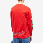 Nancy Men's Long Sleeve Emo T-Shirt in Red