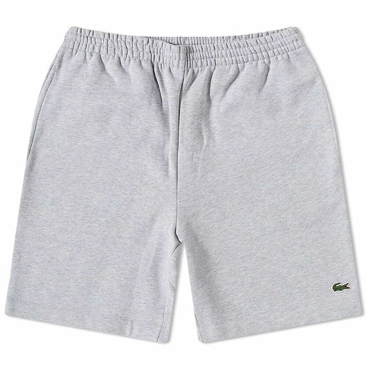 Photo: Lacoste Men's Classic Sweat Shorts in Silver Marl