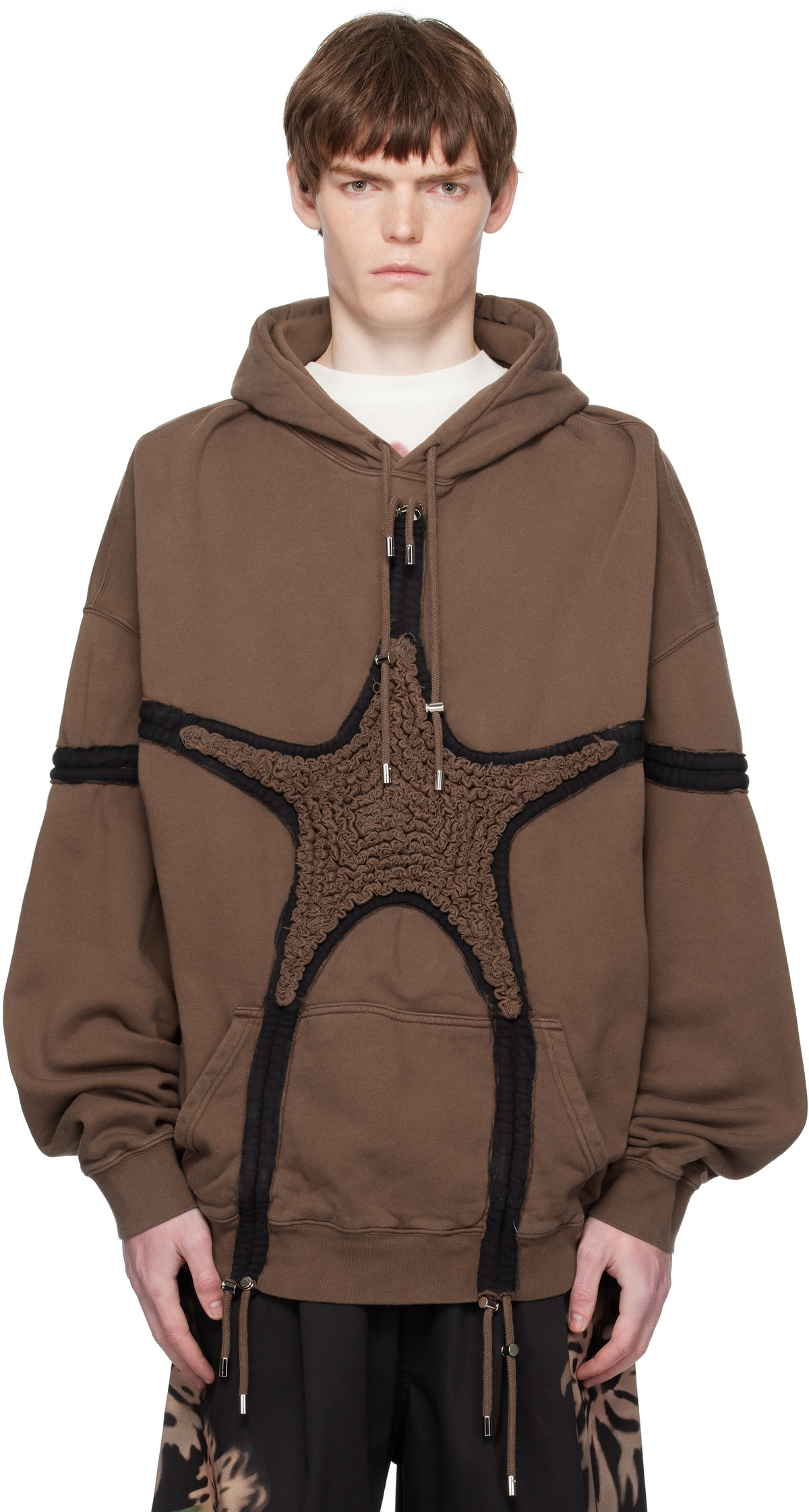 Collina Strada Brown Soft Star Hoodie