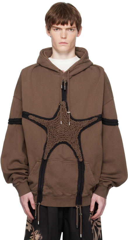 Photo: Collina Strada Brown Soft Star Hoodie