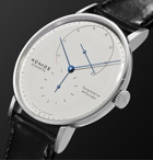 NOMOS Glashütte - Lambda Hand-Wound 40.5mm Stainless Steel and Leather Watch, Ref. No. 960.S1 - White