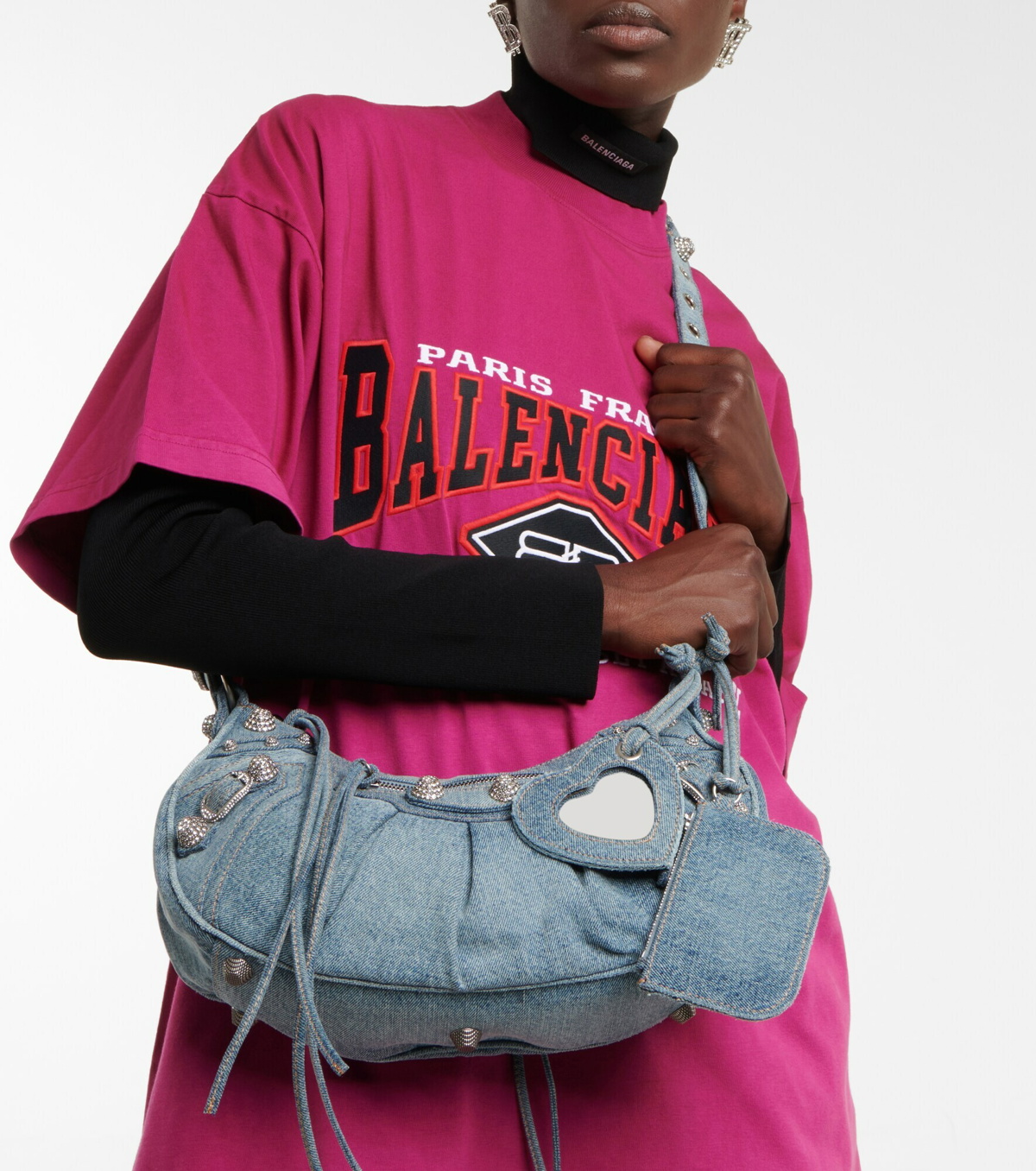 2023 Fashionable Denim Hourglass Pink Handbag For Women Detachable Shoulder  Strap, Versatile Single Shoulders, Portable Diagonal Cross Bag In Denimal  Blue From Starlightboutique, $68.3 | DHgate.Com