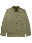 Zegna - Cotton and Hemp-Blend Gabardine Chore Jacket - Green
