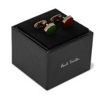 Paul Smith - Road Sign Silver-Tone and Enamel Cufflinks - Men - Multi