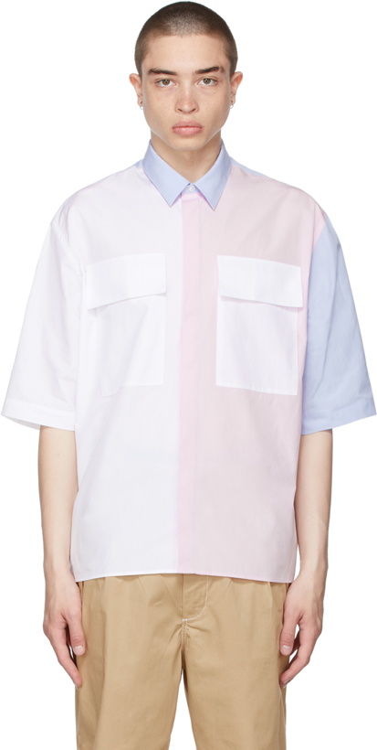 Photo: Maison Kitsuné Multicolor Large Pockets Short Sleeve Shirt
