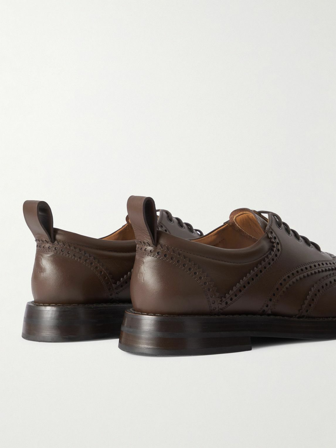 Alexander McQueen - Leather Brogues - Brown