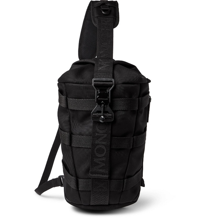 Photo: Moncler - Argens Webbing-Trimmed Ripstop Backpack - Black