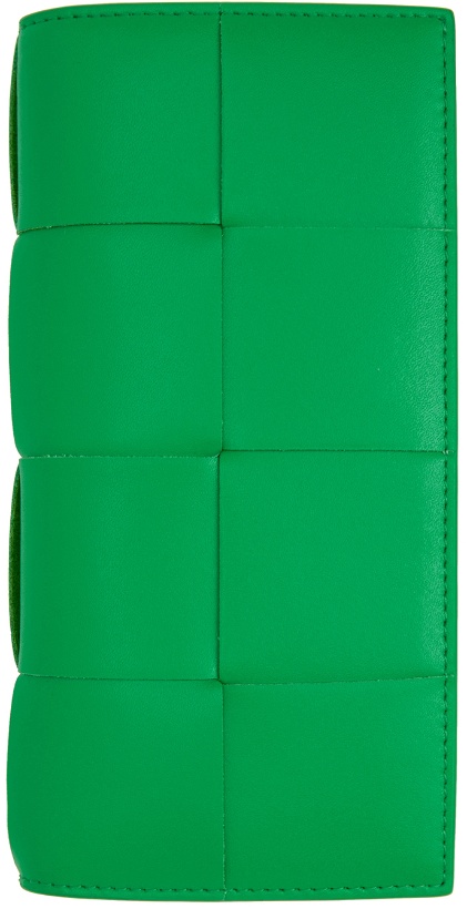 Photo: Bottega Veneta Green Slim Long Wallet