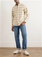 Theory - Irving Checked Recycled Cotton-Blend Flannel Shirt - Neutrals