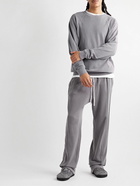 Les Tien - Lounge Slim-Fit Garment-Dyed Cotton-Jersey Sweatpants - Purple