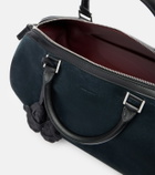 Magda Butrym Varsovia floral-appliqué suede duffel bag