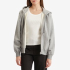 Auralee Women's Soft Sweat Zip Parka Jacket in Top Gray