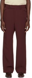 NEEDLES Brown Poly Light Double Cloth Boot-Cut Trousers