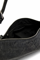 Diesel Load-D-Shoulder bag with transparent Oval D sides - Shoulder Bags - Unisex - Black