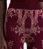 Etro Wool-blend jacquard flared pants