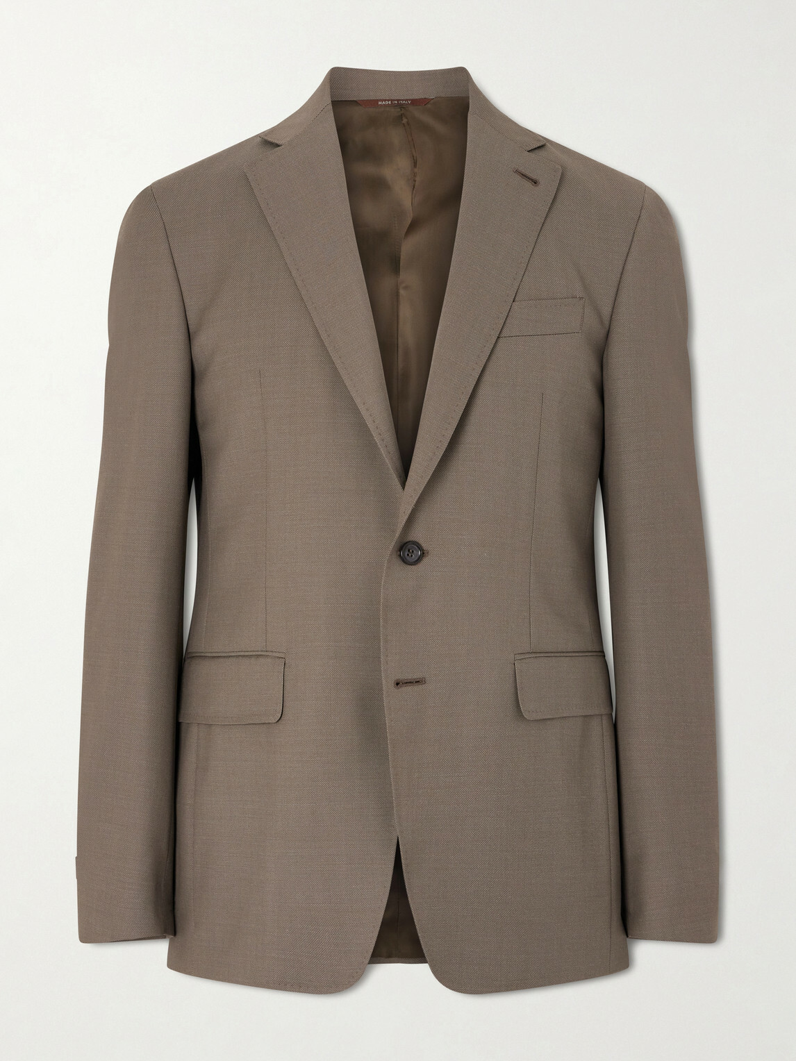 Canali - Kei Wool Suit Jacket - Brown