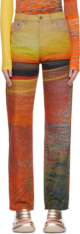 Photo: Louisa Ballou Multicolor Sunset Jeans
