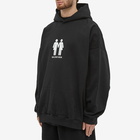 Balenciaga Men's Pride Boxy Hoody in Black/White