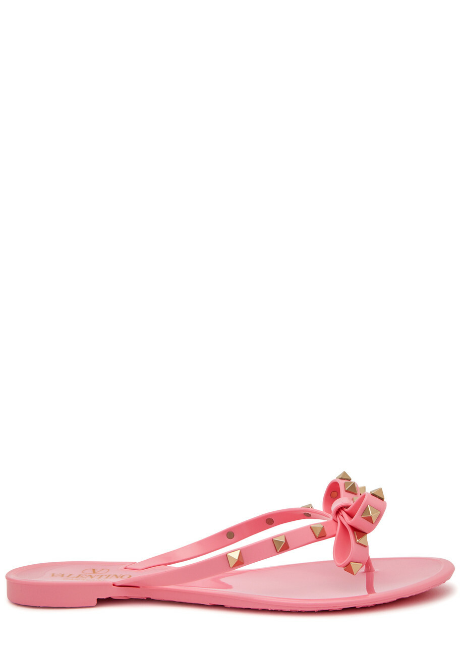 Valentino Garavani Rockstud Flip Flops Pink Valentino Garavani