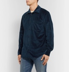 Mr P. - Cotton-Blend Corduroy Shirt - Blue