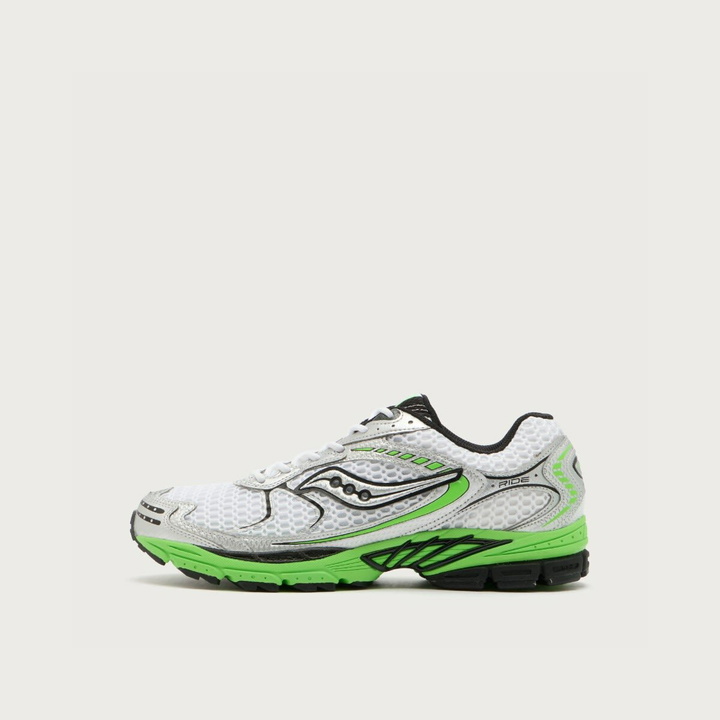 Photo: Saucony Men's Ride 1 Sneaker in White/Slime