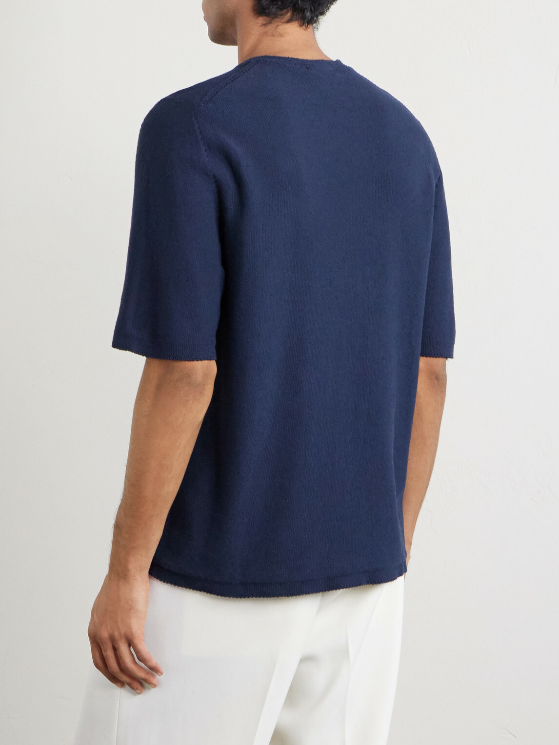 Inis Meáin - Linen and Cotton-Blend T-Shirt - Blue