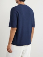 Inis Meáin - Linen and Cotton-Blend T-Shirt - Blue