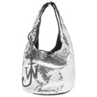 JW Anderson Women's Mini Sequin Shopper Bag in Silver