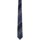 Burberry Navy Striped TB Manston Tie