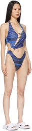 Louisa Ballou SSENSE Exclusive Black & Blue Sex Wax One-Piece Swimsuit