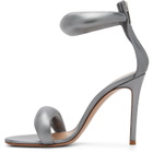 Gianvito Rossi Gunmetal Bijoux Heeled Sandals