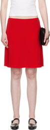 Sandy Liang Red Lyon Midi Skirt