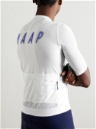 MAAP - Halftone Pro Base Panelled Logo-Print Stretch Recycled Mesh Cycling Jersey - White